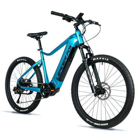 Electric mountain bike 27.5 Leader Fox Kent light blue Bafang M510 20Ah