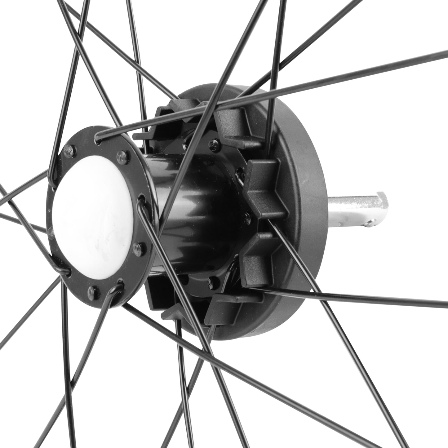 Roue remorque vélo 20" moyeu fusée gauche Polisport