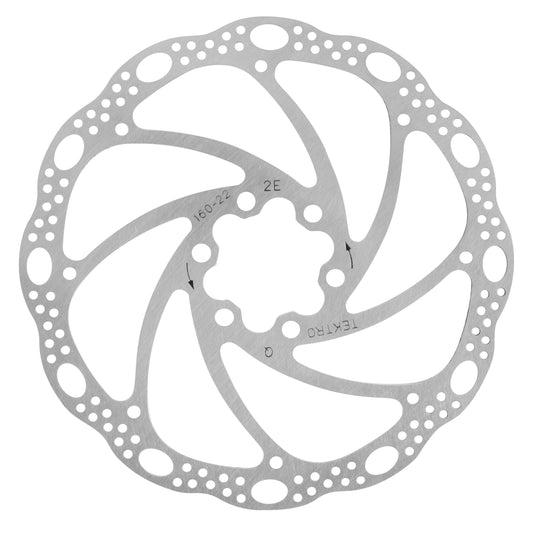 Tektro 160mm Silver 6-Bolt Road Mountain Bike Brake Disc for All Pad Types
