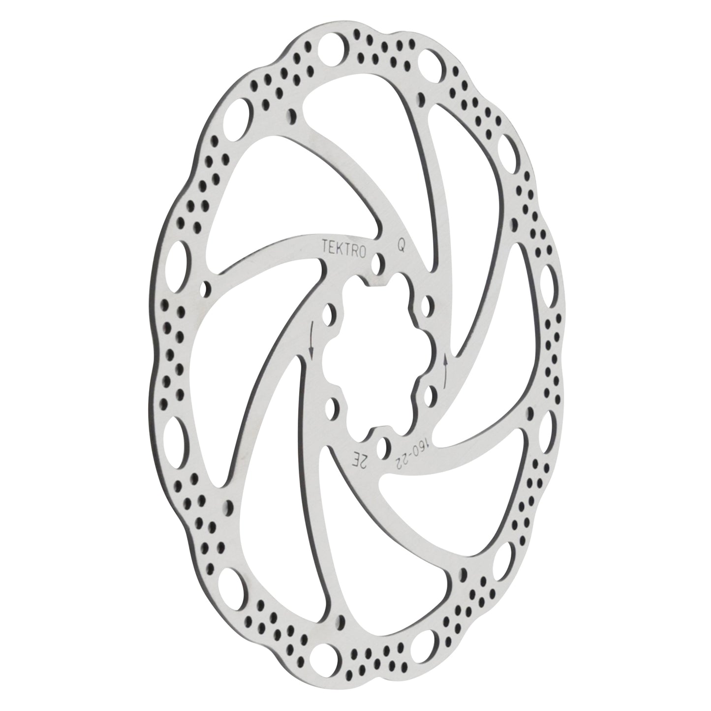 Tektro 160mm Silver 6-Bolt Road Mountain Bike Brake Disc for All Pad Types