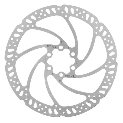 Tektro 180mm 6-Bolt Road Mountain Bike Brake Disc Silver