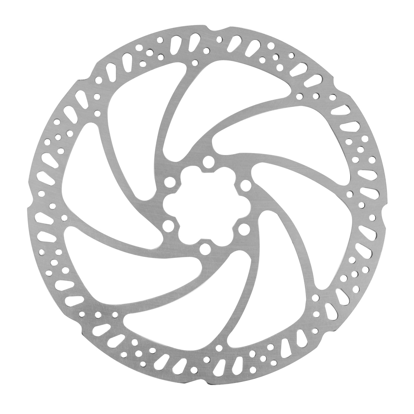 Tektro 180mm 6-Bolt Road Mountain Bike Brake Disc Silver