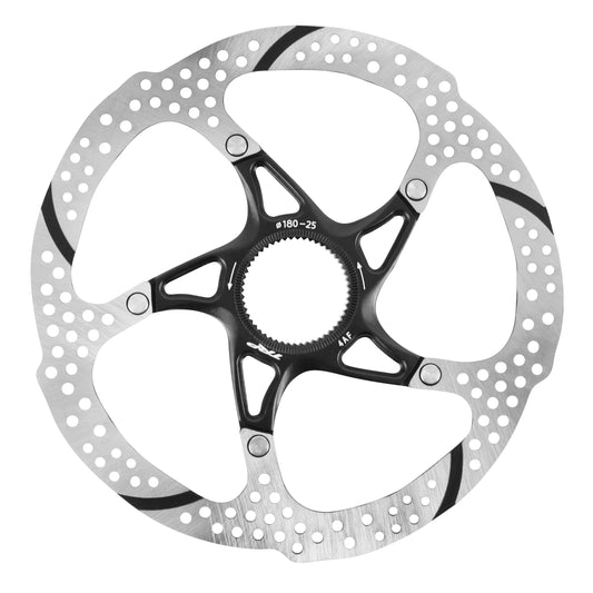 Tektro 180mm Black Centerlock MTB Brake Disc for all Pad Types Without Lockring