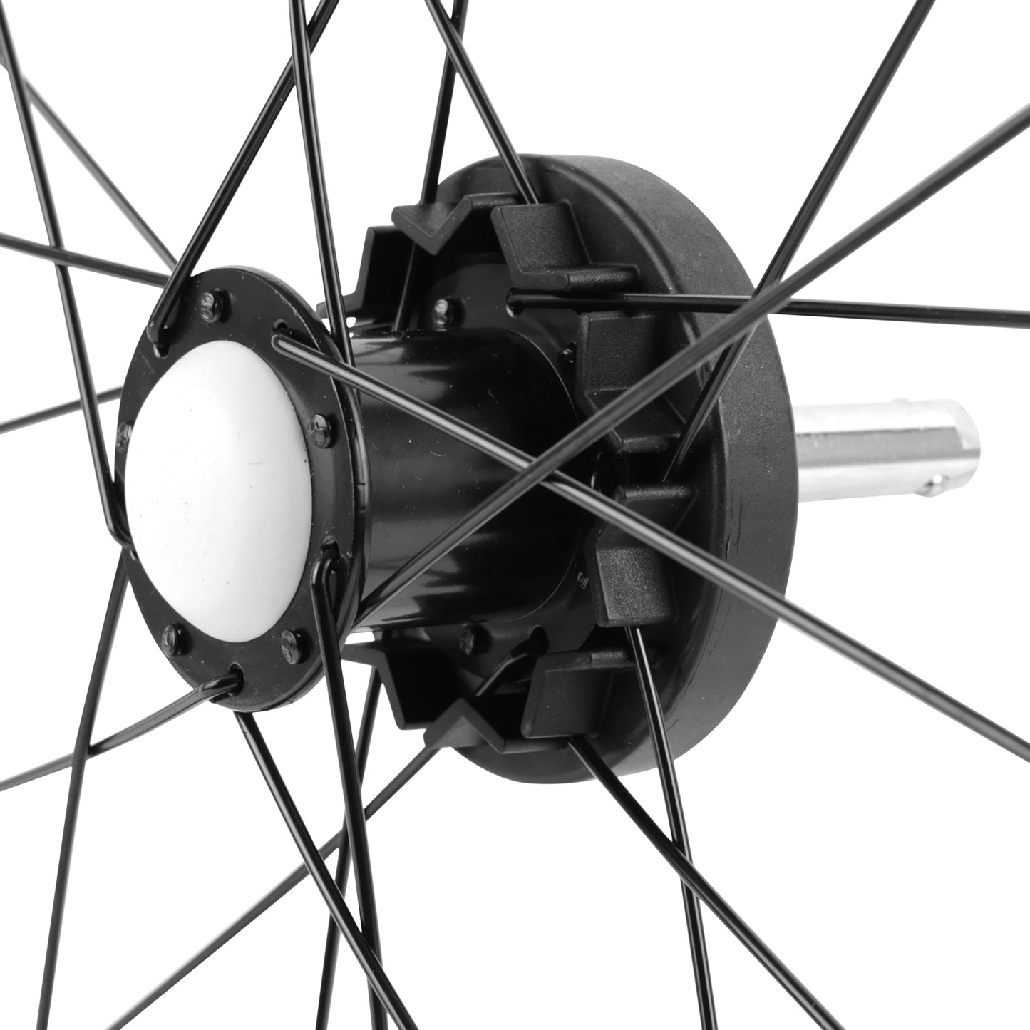 20" bike trailer wheel with straight spindle hub Polisport