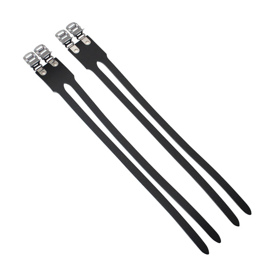 Toe clip straps pair for double toe clips