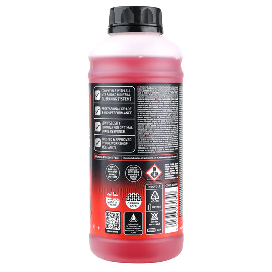 Liquide de frein / huile vélo Weldtite minéral (bidon 1l)