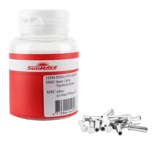 Embout de câble dérailleur Sunrace 1,2mm (boite de 500)