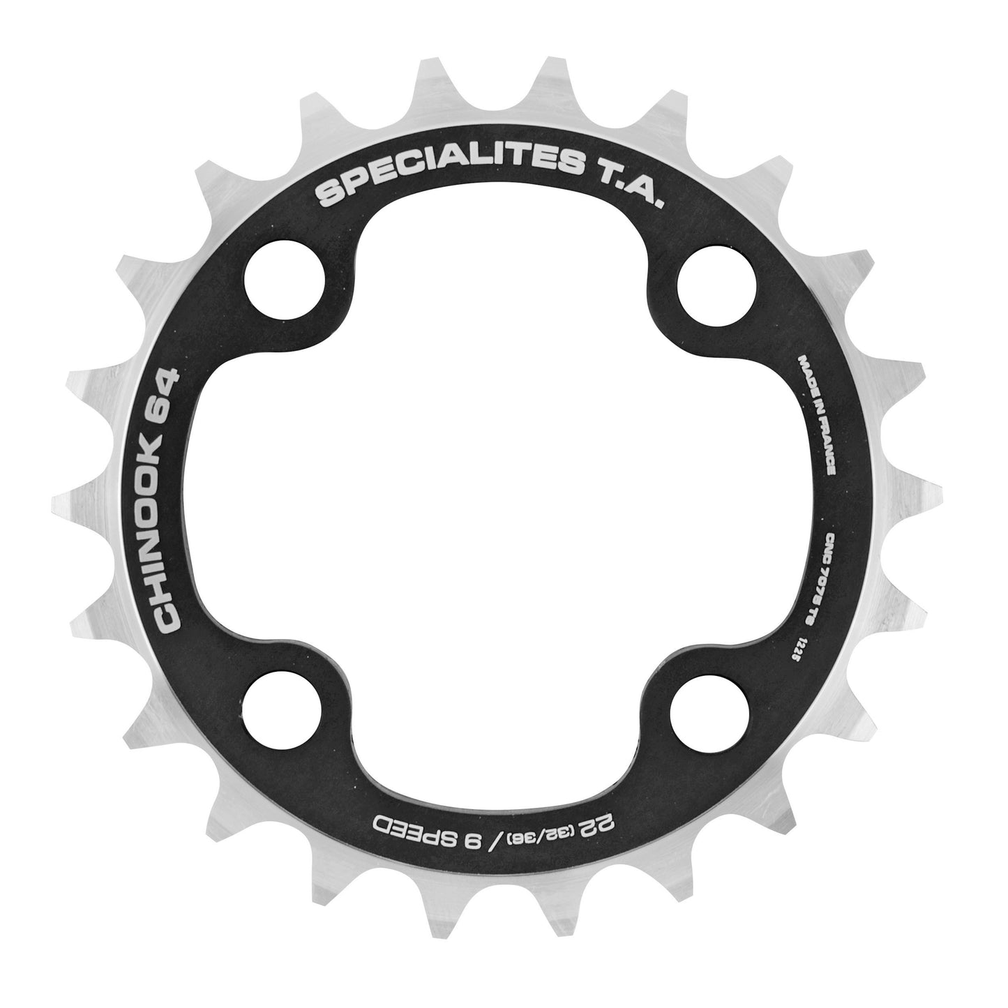 Plateau VTT TA Chinook 4 bras D64 22D int double-triple 9V