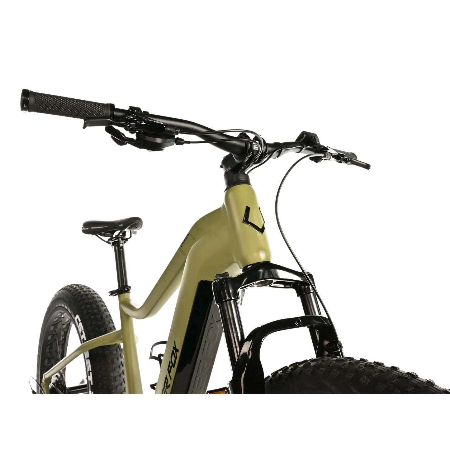 Vélo électrique VTT Fat Bike 26 Leader Fox Braga vert olive Bafang M510 23,2Ah