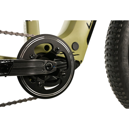 Vélo électrique VTT Fat Bike 26 Leader Fox Braga vert olive Bafang M510 23,2Ah