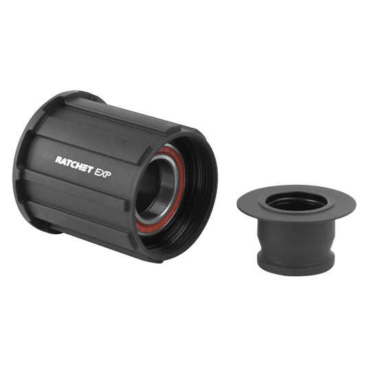 Corps de cassette DT Swiss ratchet 11-10v. pour Shimano VTT (inclus adaptateur 157-148-142mm pour axe 12mm)