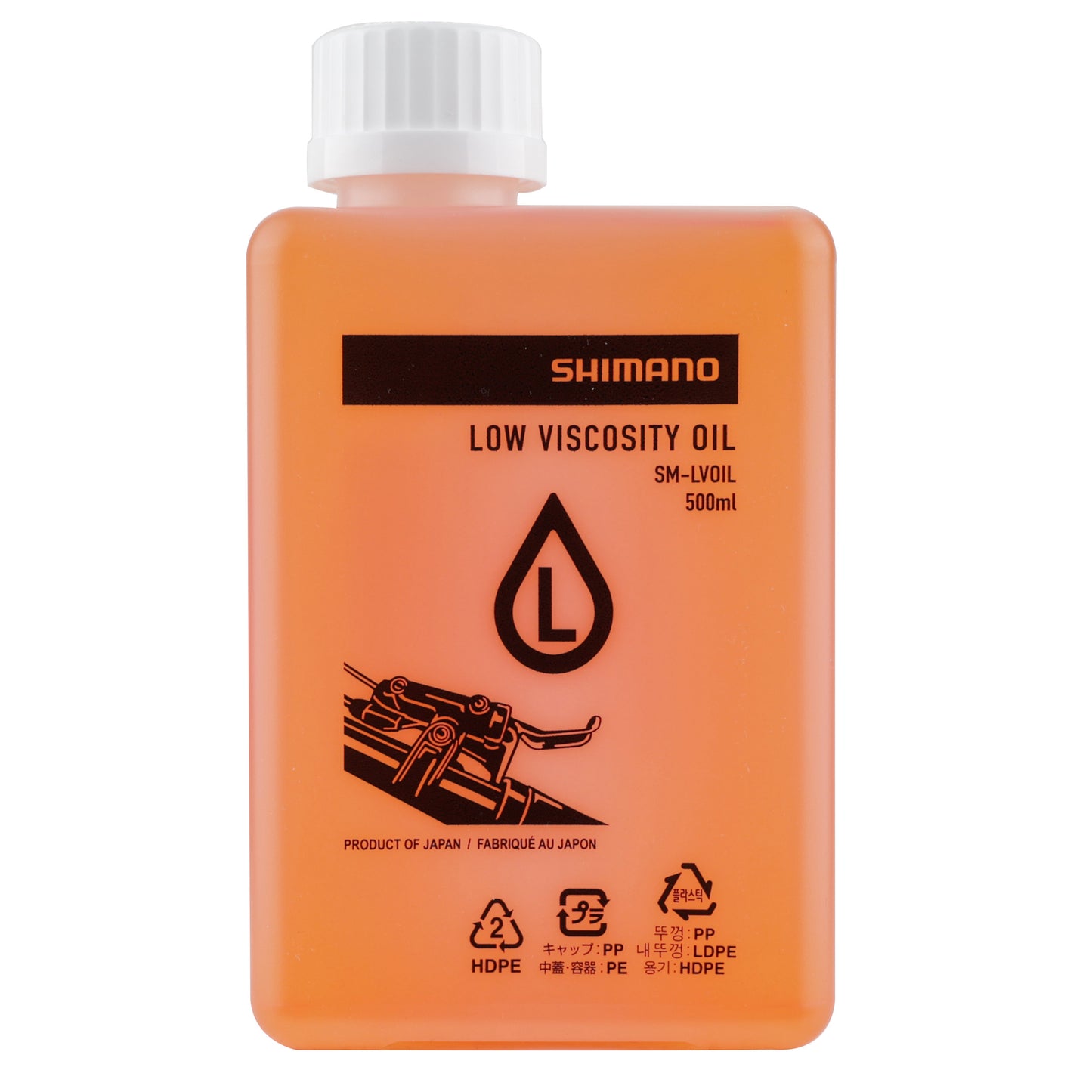 Shimano mineral brake fluid / oil (500ml) for XTR M9220 / M9200 / MT805 low viscosity