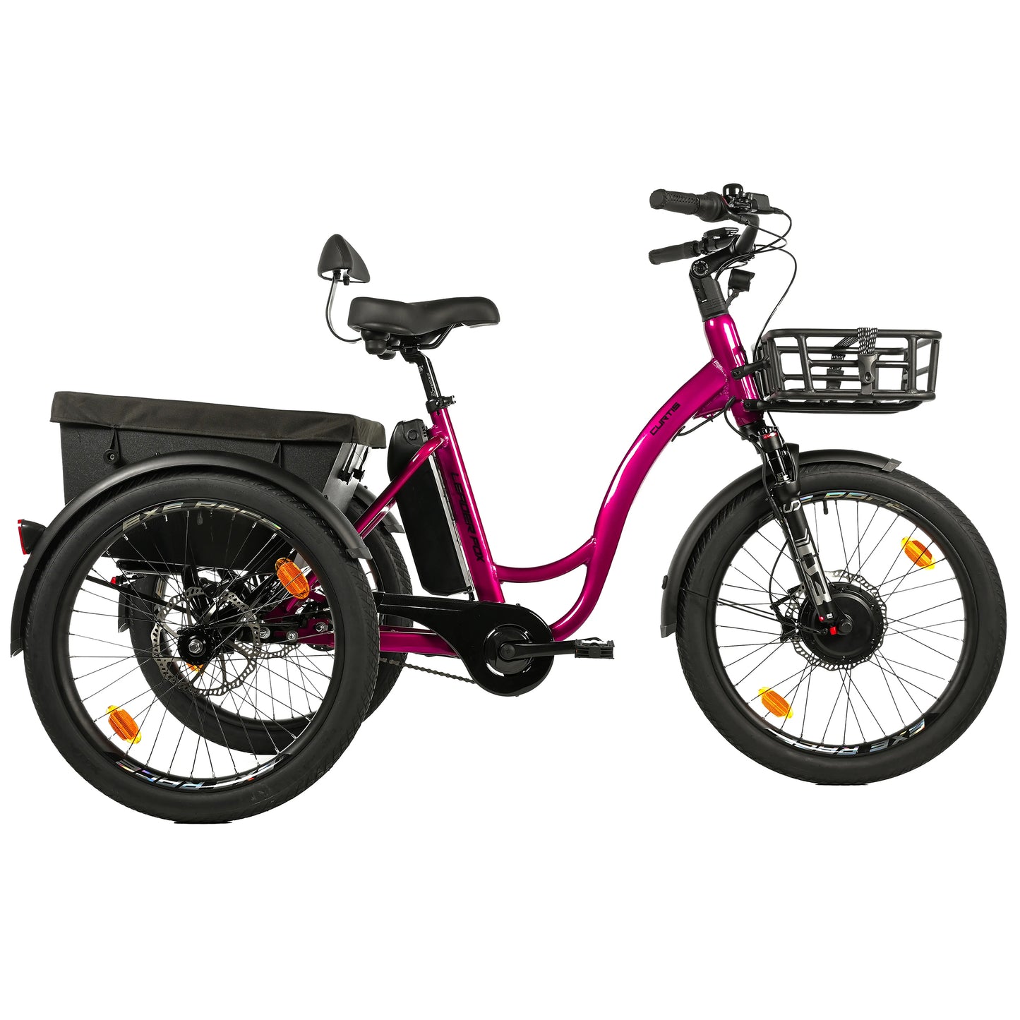 Tricycle VAE Leader Fox Curtis X 24 2025 bordeaux 8V housse