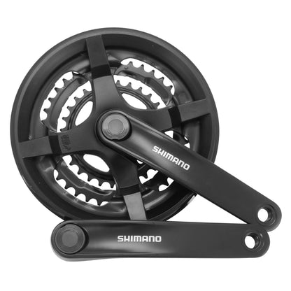 Shimano TY301 MTB crankset black 170 48x38x28 bottom bracket 123