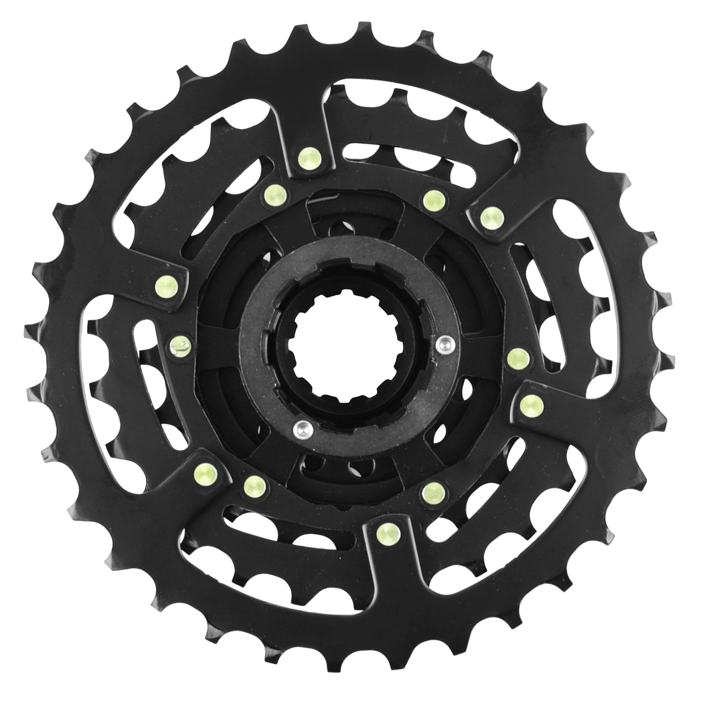 Cassette 7v. Shimano hg210 12-32 noir (12-14-16-18-21-24-32) -spline m-