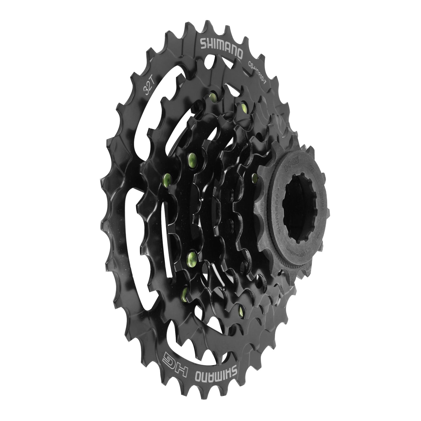 Cassette 7v. Shimano hg210 12-32 noir (12-14-16-18-21-24-32) -spline m-