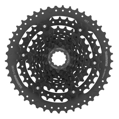 8-speed cassette. Shimano Alivio HG210 11-45 black (11-13-15-18-22-27-35-45)