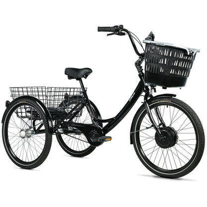 Leader Fox Bormio 24 2025 electric tricycle black 3S Bafang