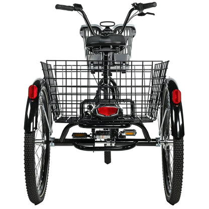 Leader Fox Bormio 24 2025 electric tricycle black 3S Bafang