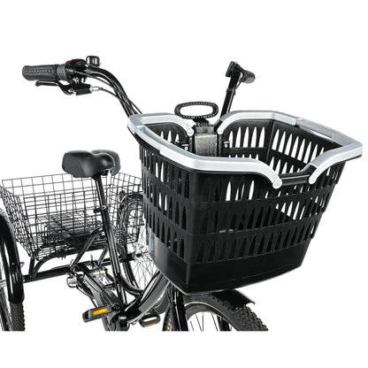 Leader Fox Bormio 24 2025 electric tricycle black 3S Bafang
