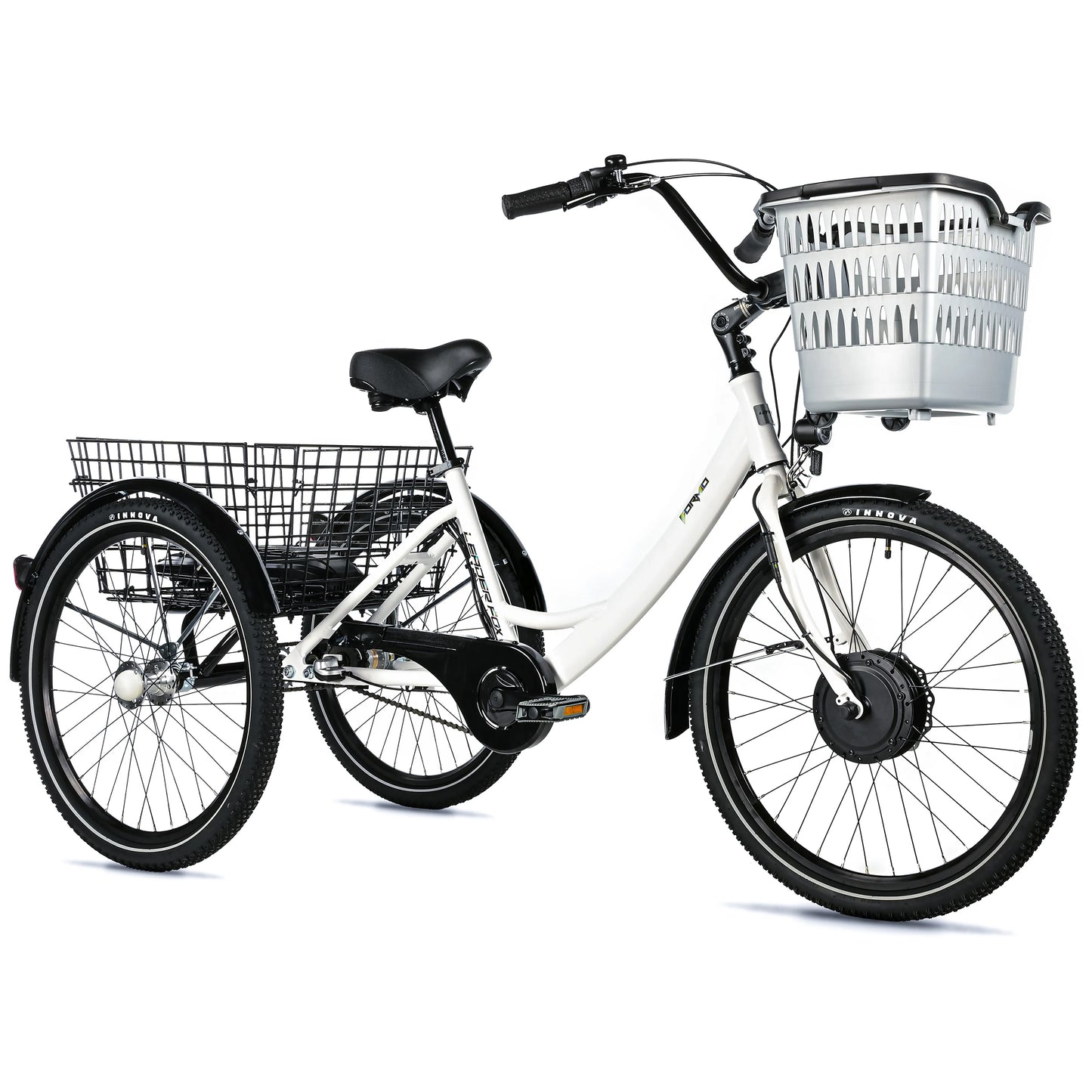 Tricycle VAE Leader Fox Bormio 24 2025 blanc 3V Bafang