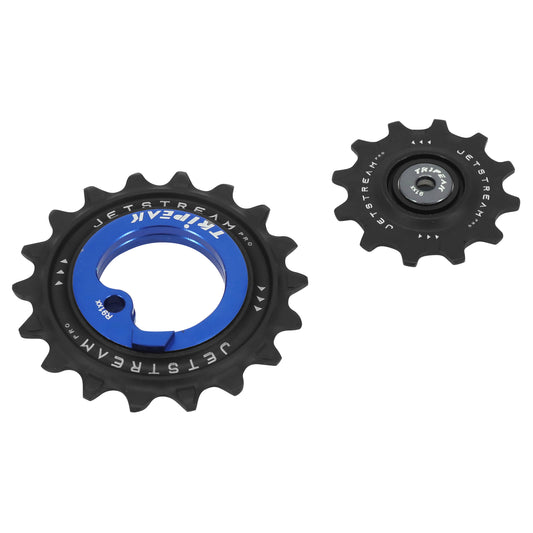 Tripeak aopw ceramic derailleur pulley 12-18 teeth 11x2 speed. Shimano Dura-Ace R9100 dark blue set of 2