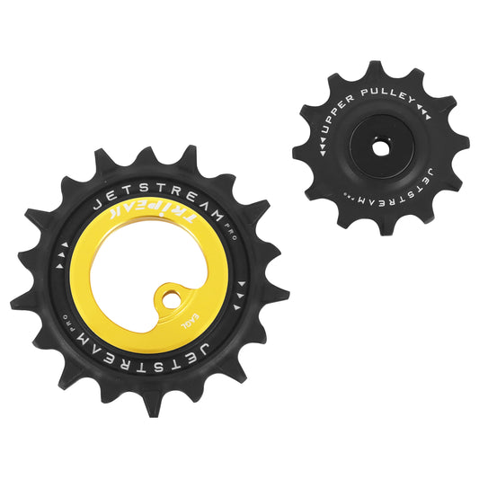 Tripeak 12-18 tooth ceramic derailleur pulley 12x1v. Sram MTB Eagle AXS gold set of 2