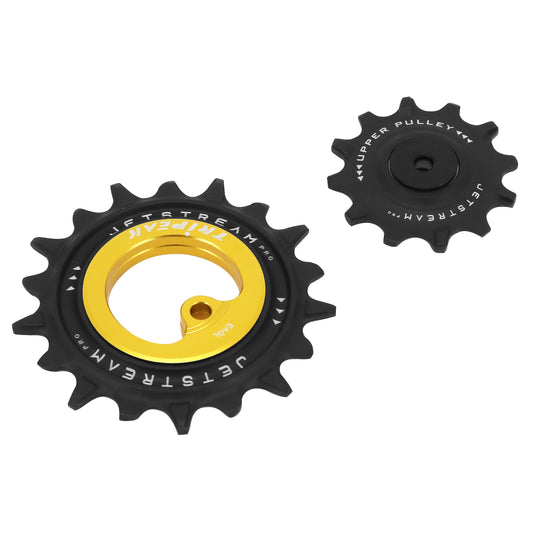 Tripeak 12-18 tooth ceramic derailleur pulley 12x1v. Sram MTB Eagle AXS gold set of 2