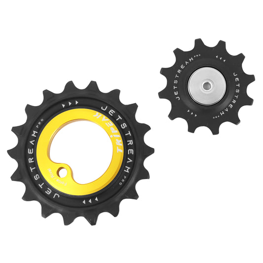 Tripeak AOPW Ceramic Derailleur Pulleys 12-18 Tooth 12x2v. Sram AXS Force-Rival Gold - 2023 Set of 2