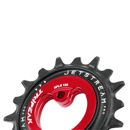 Tripeak 14-18 tooth ceramic derailleur pulley 13x1v. Sram AXS Force XPLR Red set of 2