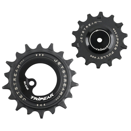 Tripeak 14-18 tooth ceramic derailleur pulley aopw 13x1v. Sram axs force xplr black set of 2
