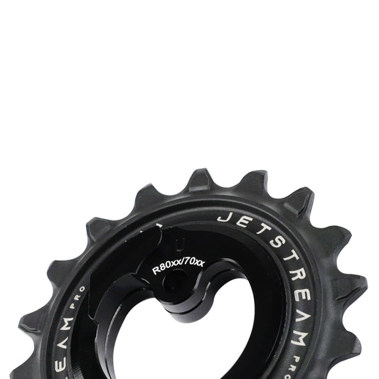 Tripeak 12-18T Ceramic Derailleur Pulleys 11x2v. Shimano Ultegra R8000GS - 105 R7000GS Black Set of 2