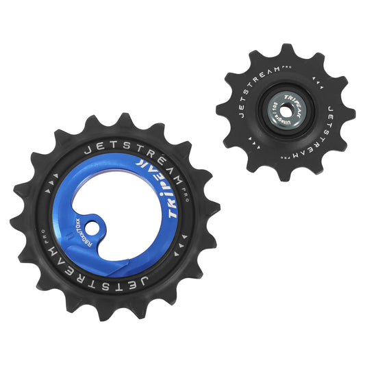 Tripeak AOPW Derailleur Pulley 12-18T Ceramic 11x2sp. Shimano Ultegra R8000GS - 105 R7000GS Dark Blue Set of 2