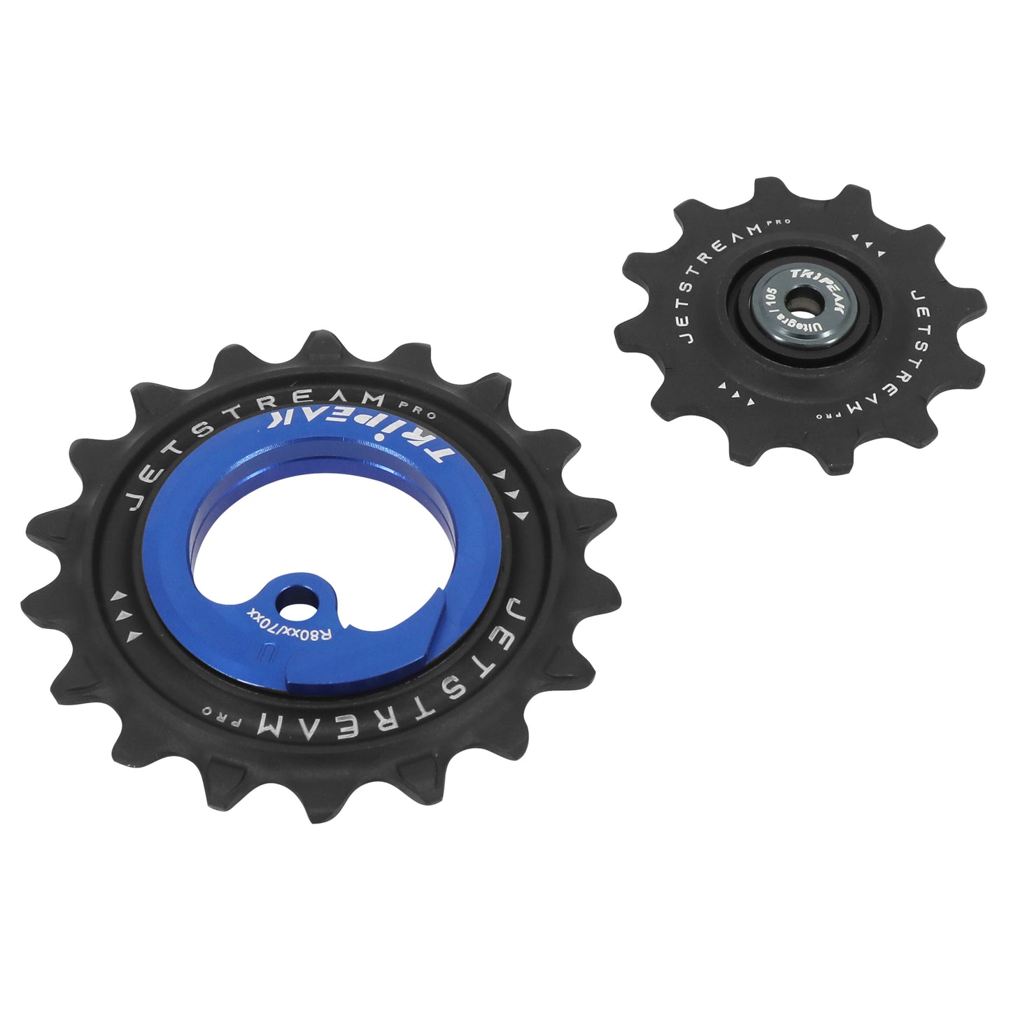 Tripeak AOPW Derailleur Pulley 12-18T Ceramic 11x2sp. Shimano Ultegra R8000GS - 105 R7000GS Dark Blue Set of 2