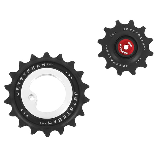 Tripeak 12-18T ceramic pulley wheel 12x1v. Sram AXS XPLR Red-Force-Rival silver set of 2