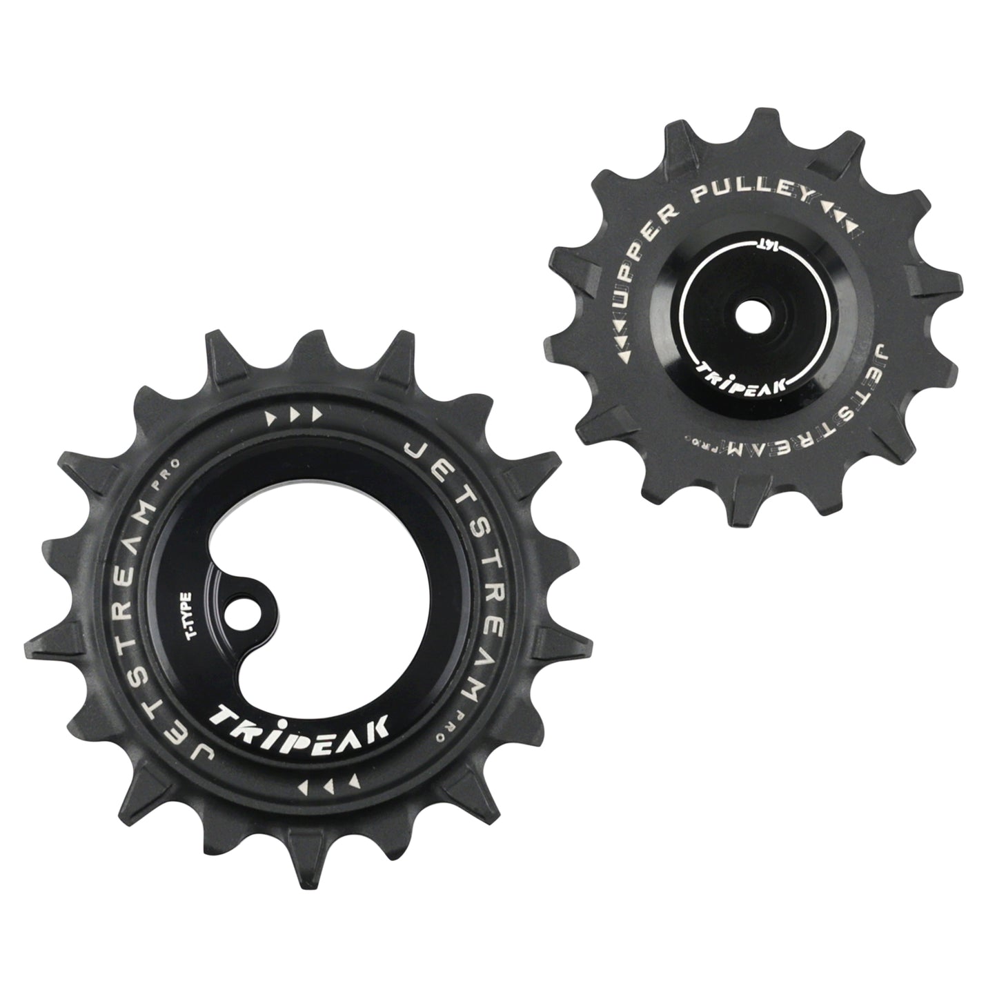 Galet dérailleur aopw Tripeak 14-18 dents céramique 12x1v. Sram t type noir jeu de 2