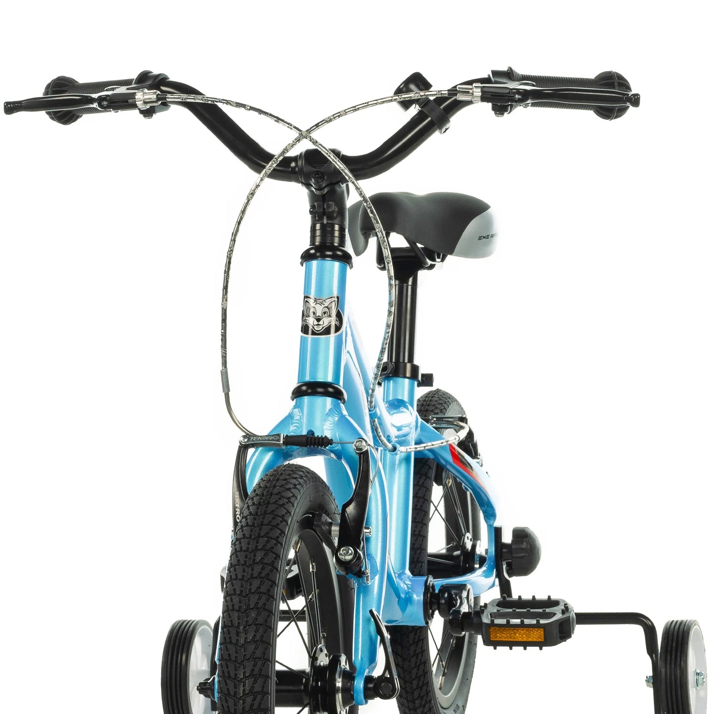 Child's 14-inch Leader Fox BUBU light blue bicycle, V-brake (105 cm)