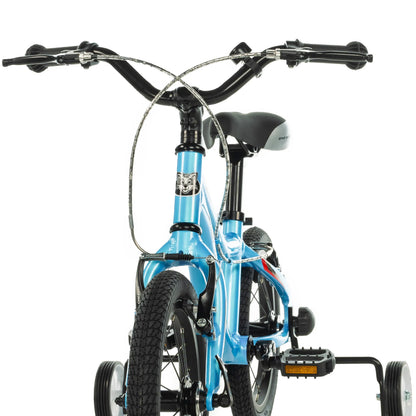 Child's 14-inch Leader Fox BUBU light blue bicycle, V-brake (105 cm)