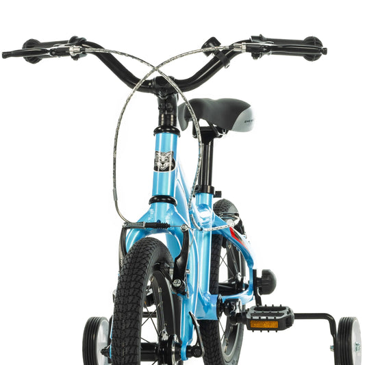 Child's 14-inch Leader Fox BUBU light blue bicycle, V-brake (105 cm)