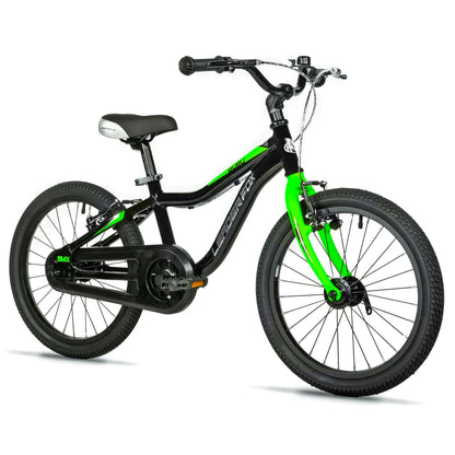 18-inch Leader Fox BUBU Kids' Bike, Black Green, V-brake (115-125 cm)