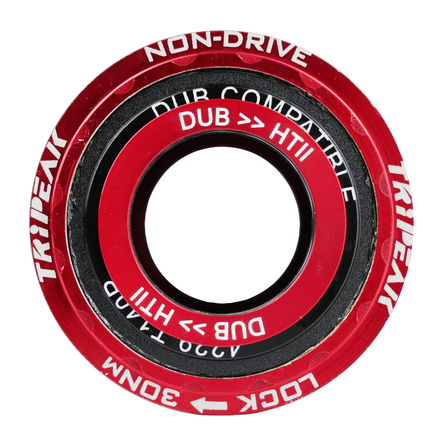 Integrated threaded bottom bracket Tripeak 3in1 ceramic 86mm shell diameter 47mm for 24mm/28.99mm/30mm axle (Sram dub/rotor 3d/Shimano/colnago/trek/seka compatible) -Red cup