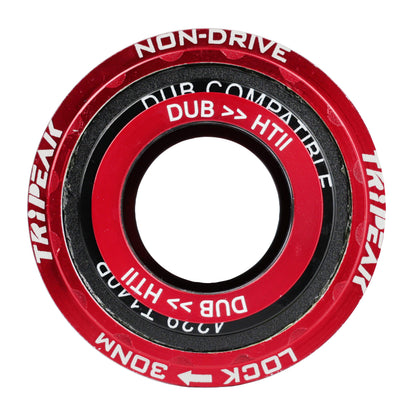 Integrated threaded bottom bracket Tripeak 3in1 ceramic 86mm shell diameter 47mm for 24mm/28.99mm/30mm axle (Sram dub/rotor 3d/Shimano/colnago/trek/seka compatible) -Red cup