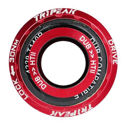 Integrated threaded bottom bracket Tripeak 3in1 ceramic 86mm shell diameter 47mm for 24mm/28.99mm/30mm axle (Sram dub/rotor 3d/Shimano/colnago/trek/seka compatible) -Red cup