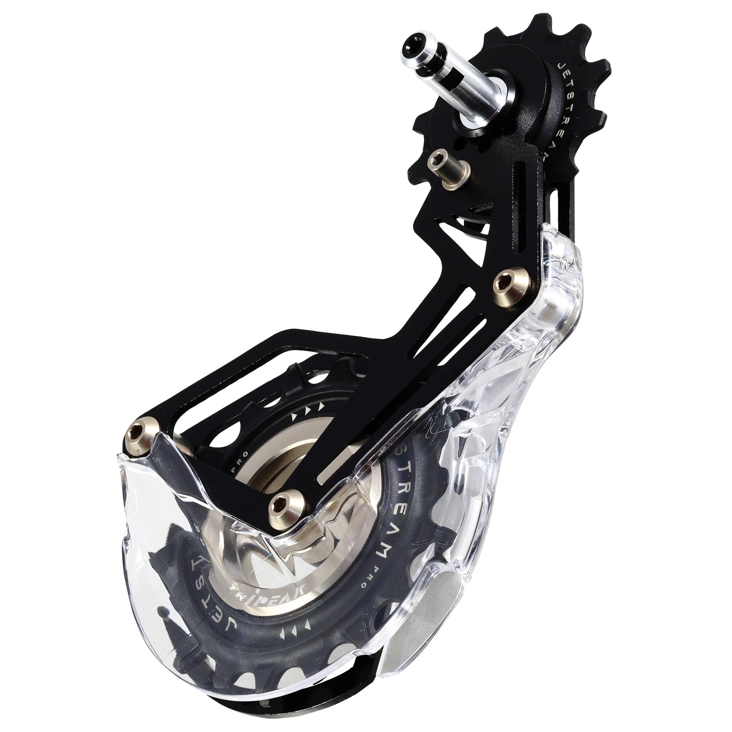 chape dérailleur aero-wing opw Tripeak 12-18 dents 11x2v. Shimano 105 11v rd7100-rd7000 noir aluminium
