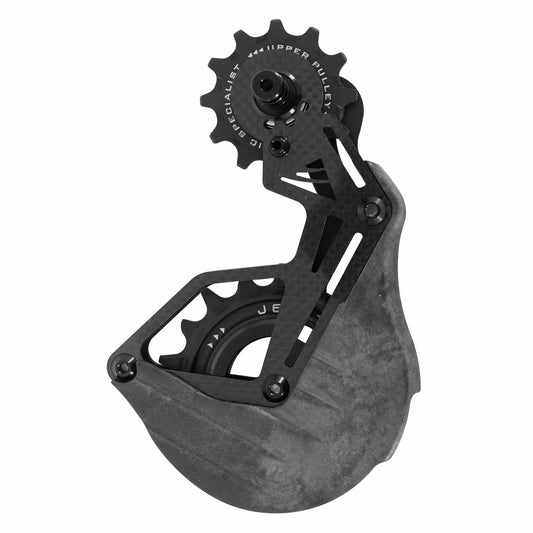 Tripeak 12-18T 12-11x2sp. Aero-Wing OPW derailleur cage for Shimano Dura-Ace R9200-R9100 - Ultegra R8100-8000 carbon black
