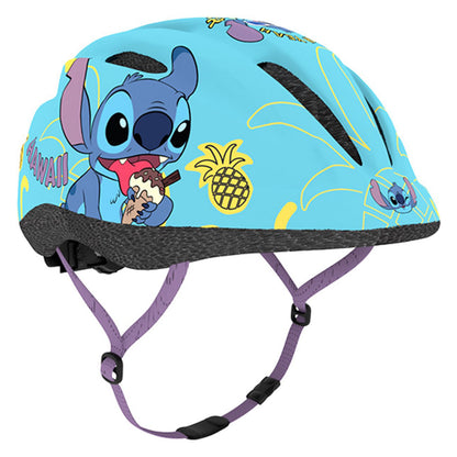 Casque vélo enfant Disney stitch city bleu avec molette réglage