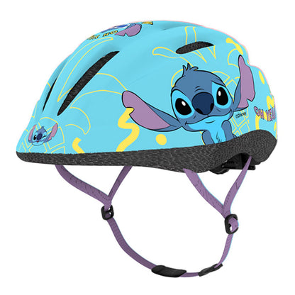 Casque vélo enfant Disney stitch city bleu avec molette réglage