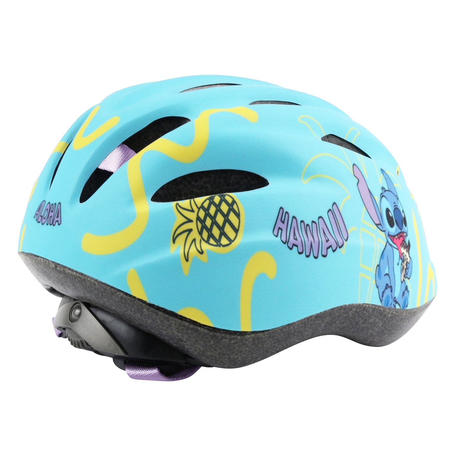 Casque vélo enfant Disney stitch city bleu avec molette réglage