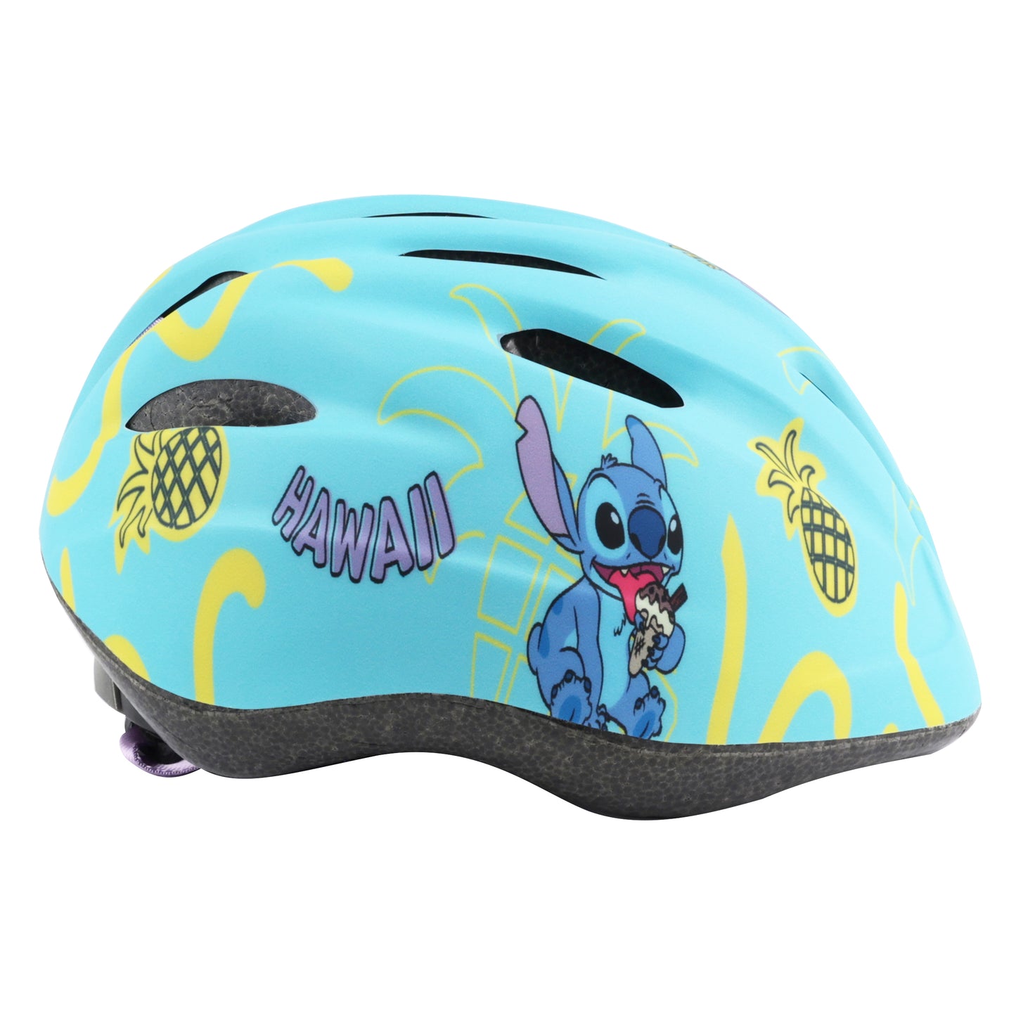 Casque vélo enfant Disney stitch city bleu avec molette réglage