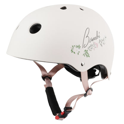 Casque vélo enfant Disney bambi rose avec molette réglage